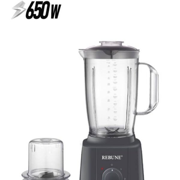 ريبون خلاط كهربائي 2 لتر 650 واط رمادى RE-2-140