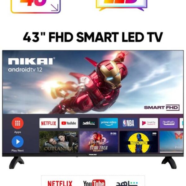 نيكاى شاشه مقاس 43 بوصه FHD سمارت اندرويد NTV4300SLED