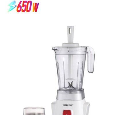 ريبون خلاط مع مطحنة 1.25 لتر 650 واط ابيض RE-2-075