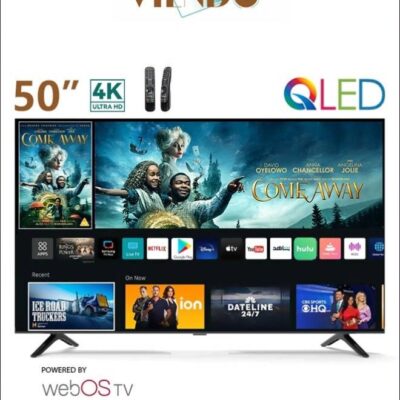 فيندو شاشه مقاس 50 بوصه 4K سمارت ويب اس مع ريموت ماجيك كيوليد V50Q2