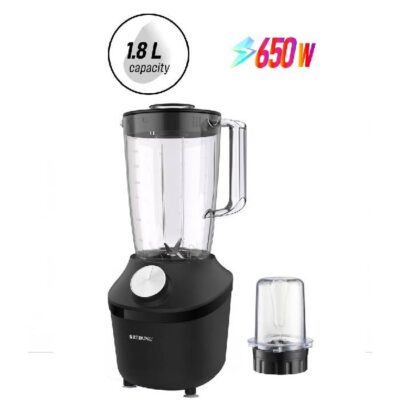 ريبون خلاط 2*1 كهربائي 650 وات 1.8 لتر RE-2-195 BLACK