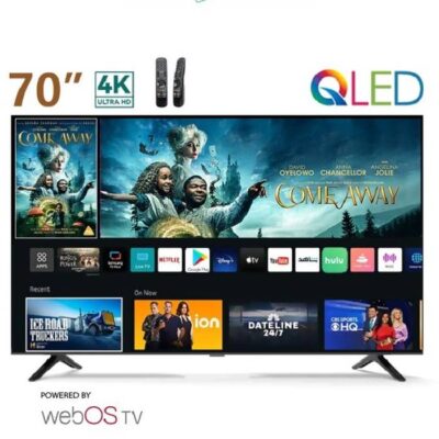 فيندو شاشه مقاس 70 بوصه 4K سمارت ويب اس مع ريموت ماجيك كيوليد V70Q2