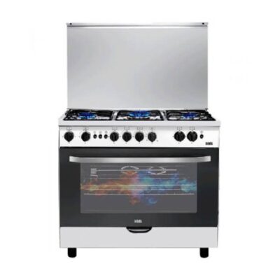 هاس فرن غاز 90 * 60 اشعال ذاتى 5 عيون ستيل HC960FE1