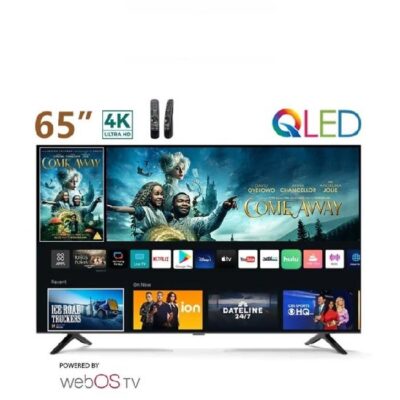 فيندو شاشه مقاس 65 بوصه 4K سمارت ويب اس مع ريموت ماجيك كيوليد V65Q2