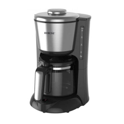 ريبون صانعة القهوة 1.25لتر 1000 واط أسود*فضي RE-6-025