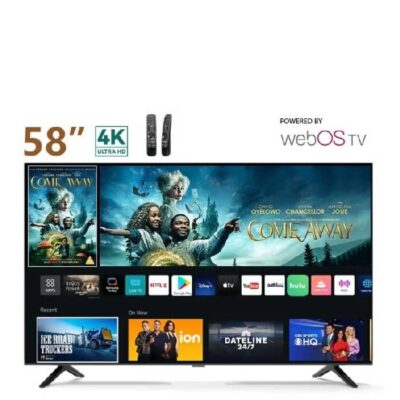 فيندو شاشه مقاس 58 بوصه 4K سمارت ويب اس مع ريموت ماجيك V58D2
