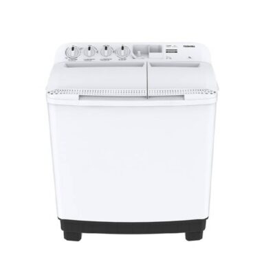 توشيا غسالة حوضين 8 كيلو أبيض VH-L90WBB(WW)