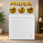 ⁦ميديا فريزر الأفقي 5 قدم مكعب – 142 لتر – أبيض – HS186CN1⁩ - الصورة ⁦2⁩