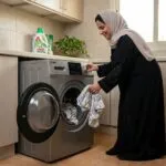 ⁦سرين غسالة اوتوماتيك اماميه 12 كيلو فضى SRWM-12K-D7K-FAS⁩ - الصورة ⁦4⁩