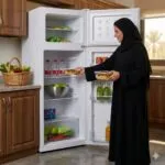 ⁦دورا سات ثلاجة بخار بابين 11.8 قدم 330 لتر ابيض DS330NF⁩ - الصورة ⁦3⁩