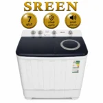 سرين غسالة حوضين 7 كيلو ابيض SRWM-7K-TTW