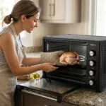 ⁦كولين فرن كهربائى 45 لتر 2000 واط مزود بشواية مانوال اسود 802104002⁩ - الصورة ⁦2⁩