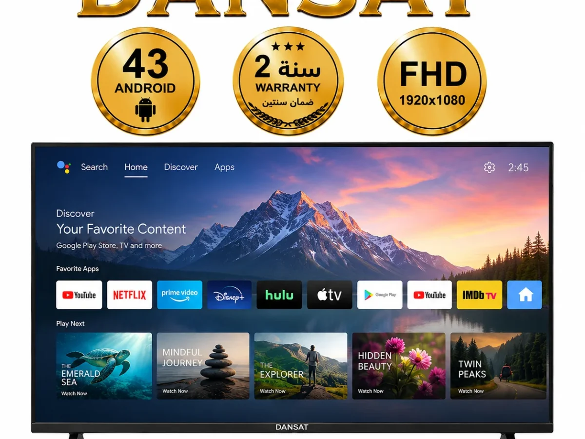دانسات شاشه 43 بوصة اندرويد - DTD43BF