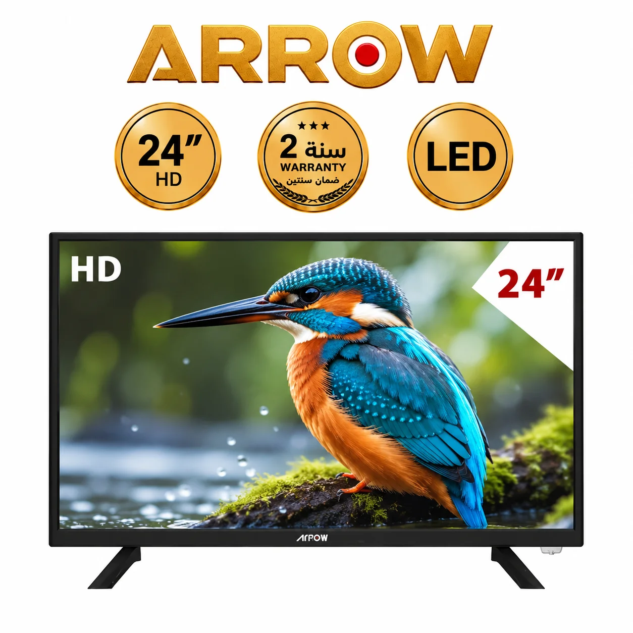 ارو شاشة 24 بوصه LED عادية RO-24LP