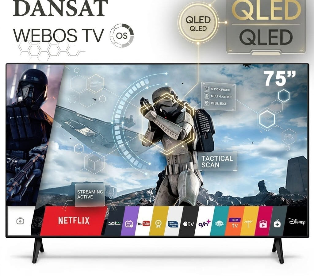 دانسات شاشة تلفزيون 75 بوصة ذكية فوركي ويب اوس كيو ليد DTQ75UWS