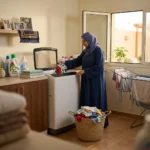 ⁦ميديا غسالة اوتوماتيك تحميل علوى 10 كيلو 8 برامج 680 دورة/دقيقة أبيض MA200W100/W-SA⁩ - الصورة ⁦3⁩
