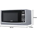 ⁦ارو ميكرويف رقمى 23 لتر 900 وات ديجيتال سلفر RO-23MGS⁩ - الصورة ⁦2⁩