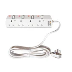 كولين وصلة كهربائية بمفاتيح فردية 3250 واط 4 مخارج سلك 5 متر 301100004