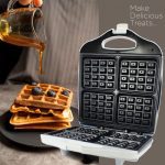 ⁦ريبون صانعة وافل 1400 واط كبيرة أبيض RE-5-066⁩ - الصورة ⁦9⁩