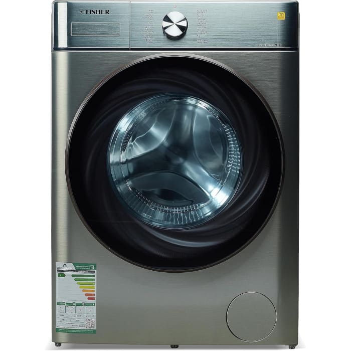 فيشر غسالة تحميل امامي 10 كجم تجفيف 75% فضي FAWMF-MBS10S