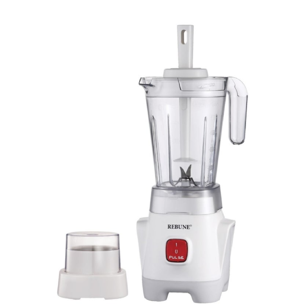 ريبون خلاط مع مطحنة 1.25 لتر 650 واط ابيض RE-2-075