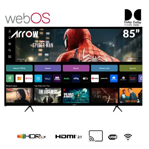 New-Project-17.webp ارو شاشة سمارت 85 بوصة DLED 4K UHD ويب اوس ريموت تحكم عن بعد RO-85LPW - الصورة 1