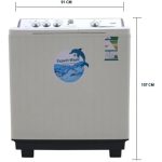 ⁦فريش غسالة حوضين 12 كيلو ابيض FWM-20000⁩ - الصورة ⁦3⁩