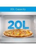 ⁦ميديا ميكروويف 700 واط 20 لتر ابيض ديجيتل EM720C2GSS⁩ - الصورة ⁦2⁩