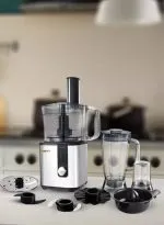 ⁦كولين محضر طعام 750 واط 2 لتر 5 سرعات ستيل 801102003⁩ - الصورة ⁦5⁩