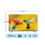 ⁦كى ام سى شاشه مقاس 50 بوصه سمارت اندرويد K22M50268S⁩ - الصورة ⁦2⁩