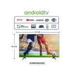 ⁦كى ام سى شاشه مقاس 55 بوصه 4k سمارت اندرويد KMC55US24⁩ - الصورة ⁦4⁩