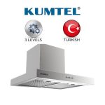 كومتيل شفاط بلت ان 90 سم بقوة شفط 750 متر مكعب 140 واط تحكم يدوى ماتورين شفط 3 مستويات مع فلتر كاربونى استيل DT6-61