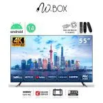 دبليو بوكس شاشة سمارت - 55 بوصة - اندرويد 14 - 4K - UHD - حامل جداري مجاني - ريموت وايرلس مجانا مجاني - WB55BUH