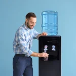 ⁦دبليو بوكس برادة مياه 2 حنفية بارد و ساخن 20 لتر أسود KWD708⁩ - الصورة ⁦4⁩