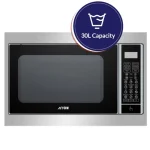 ⁦ارو ميكرويف رقمى 30 لتر 900 وات ديجيتال سلفر RO-30MGSB⁩ - الصورة ⁦2⁩