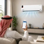 ⁦ارو مكيف سبليت سمارت بقوة ١٨٠٠٠ بي تي يو مع تبريد تربو وواي فاي وريموت كنترول RO-18SHC-S⁩ - الصورة ⁦3⁩