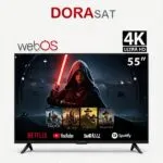 دورا سات شاشة 55 ويب اس 4k مع ريموت ماجيك DST55U