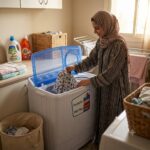 ⁦فريش غسالة حوضين 8.5 كيلو ابيض FRW10500⁩ - الصورة ⁦3⁩