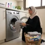 ⁦سرين غسالة اوتوماتيك تحميل امامى 8 كيلو 16 برنامج رمادى SRWM-8K-FAS⁩ - الصورة ⁦3⁩