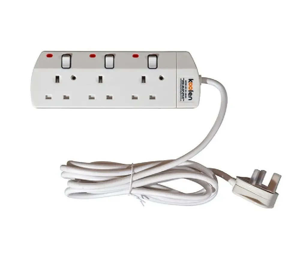 كولين وصلة كهربائية بمفاتيح فردية 3250 واط 3 مخارج سلك 5 متر 301100002