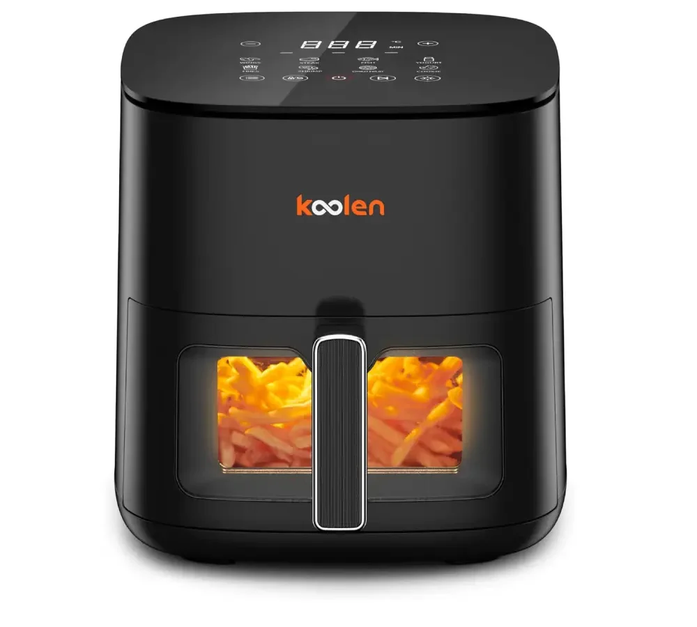 كولين قلاية هوائية 5 لتر 1500 واط ديجتال باللمس نافذة عرض اضاءه اسود 816102019