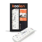 كولين وصلة كهربائية بمفاتيح فردية 3250 واط 5 مخارج سلك 3 متر مع يو اس بى 301100009