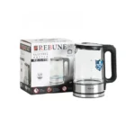 ⁦ريبون غلاية زجاج 1.7 لتر 2200 واط  سلفر RE-1-119⁩ - الصورة ⁦4⁩
