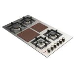 ⁦كتشن لاين سطح بلت إن 4 عيون غاز + 2 عين سيراميك 90 سم استيل صنع في ايطاليا J5022⁩ - الصورة ⁦3⁩