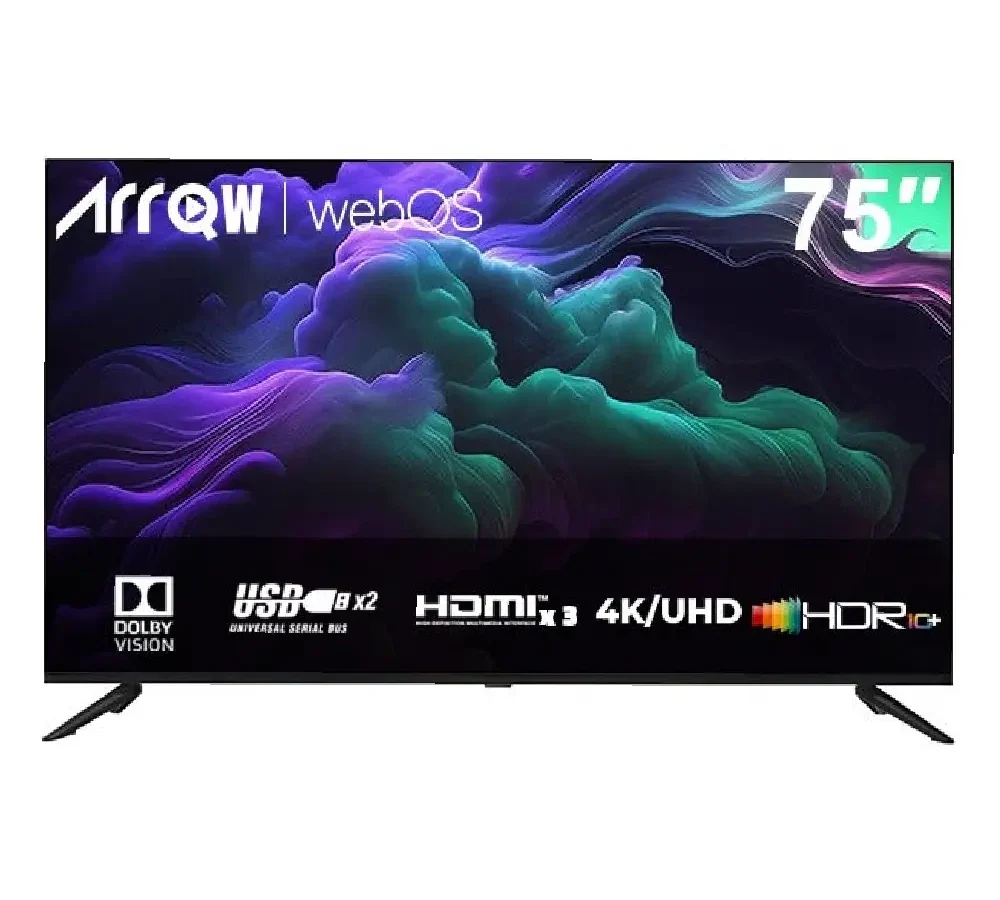 ارو شاشة 75 بوصة 4K سمارت ويب اوس مع ريموت ماجيك RO-75LPW