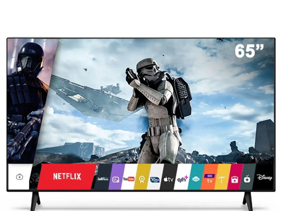 دانسات شاشه 65 بوصه QLED نظام جوجل 120 هرتز + حامل جدارى DTQ65U120HZ