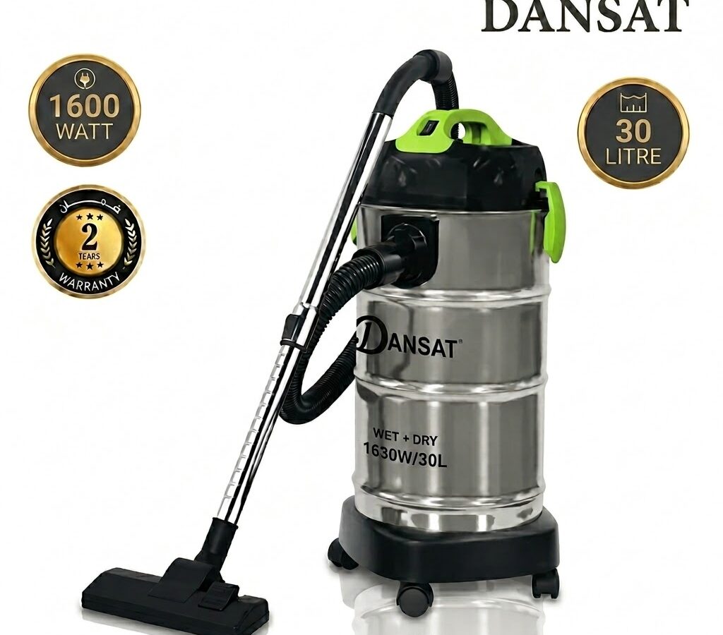 دانسات مكنسة كهربائية جاف رطب 30 لتر 1600 واط DANVC1630W