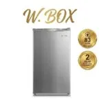 دبليو بوكس ثلاجة باب واحد 2.9 قدم 83 لتر سلفر WBR90WH