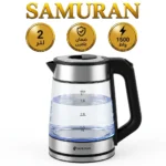 ساموران غلاية زجاج - 2 لتر - 1500 واط - HB1-0002