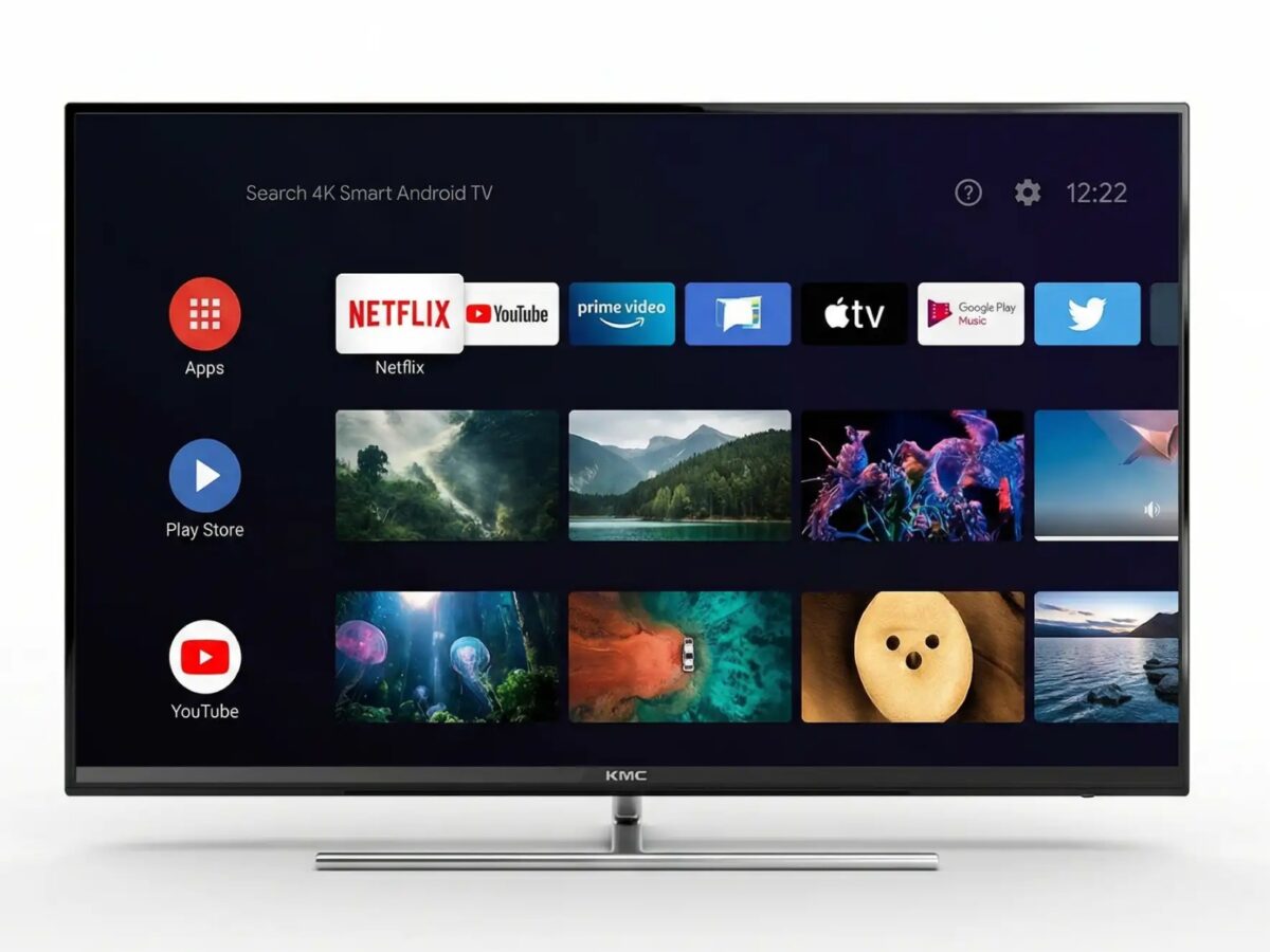 كى ام سى شاشه مقاس 50 بوصه 4k سمارت اندرويد KMC50US23